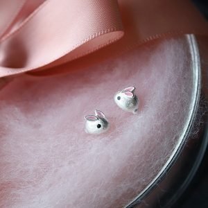 925 Sterling Silver Rabbit Earrings