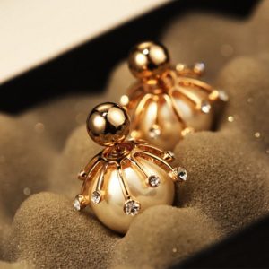 Double-sided Pearl Jewelry Earrings