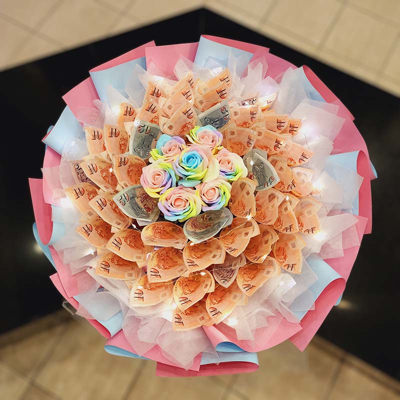 Romantic Cash Bouquet 5 Romantic Cash Bouquet - Image 5
