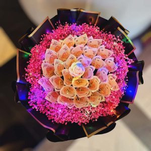 Rose Pink Money Flower
