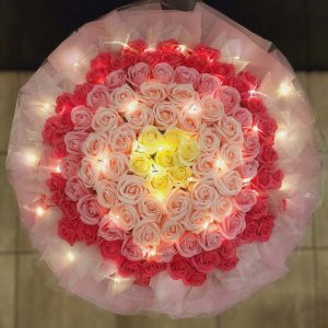 Beautiful 99 Roses Soap Flowers