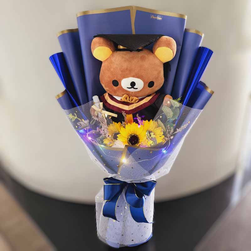 Rilakuma Graduation Bouquet 1 Rilakuma Graduation Bouquet