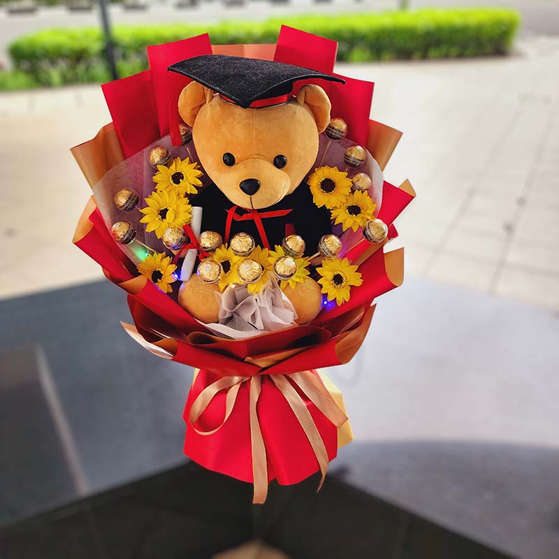 Custom Graduation Bear Bouquet 4 Custom Graduation Bear Bouquet - Image 4