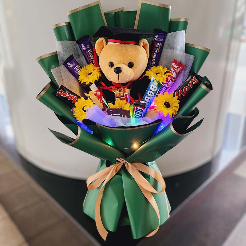 Custom Graduation Bear Bouquet 5 Custom Graduation Bear Bouquet - Image 5