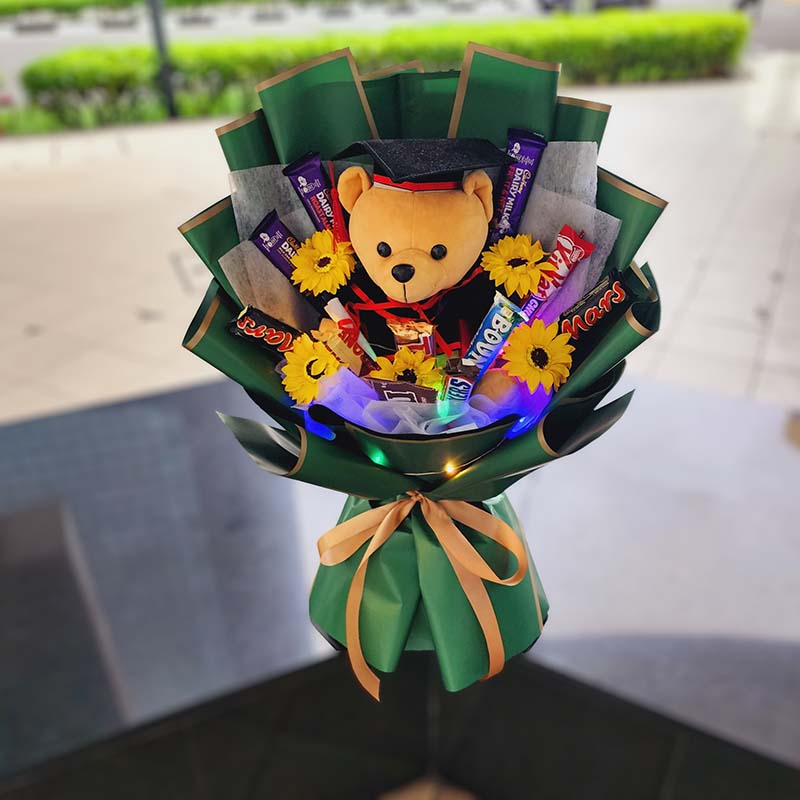 Custom Graduation Bear Bouquet 6 Custom Graduation Bear Bouquet - Image 6