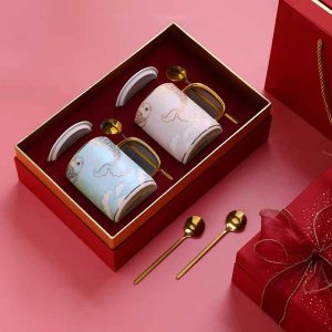 Double Fish Couple Cup Set