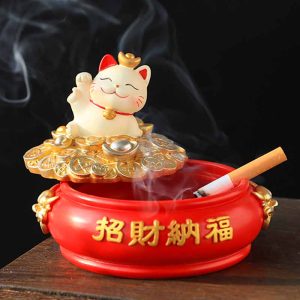 Ashtray Fortune Cat