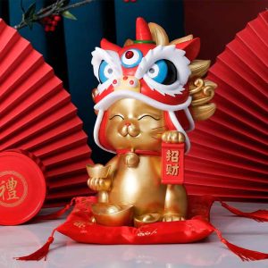 Imperial Lion Dance Fortune Cat